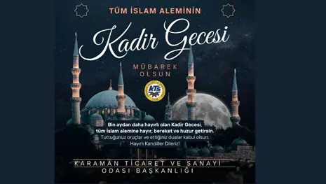 BAŞKANLAR´DAN KADİR GECESİ MESAJI