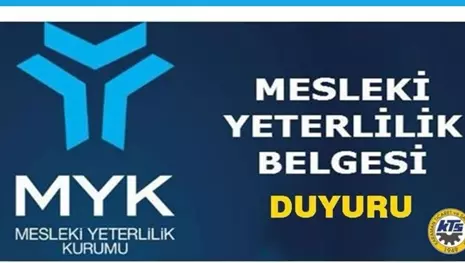 MESLEKİ YETERLİLİK BELGESİ SAHİBİ OLANLARIN DİKKATİNE